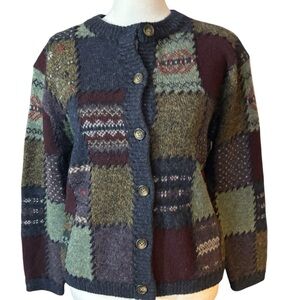 VtG Eddie Bauer wool legend cardigan sweater 90s